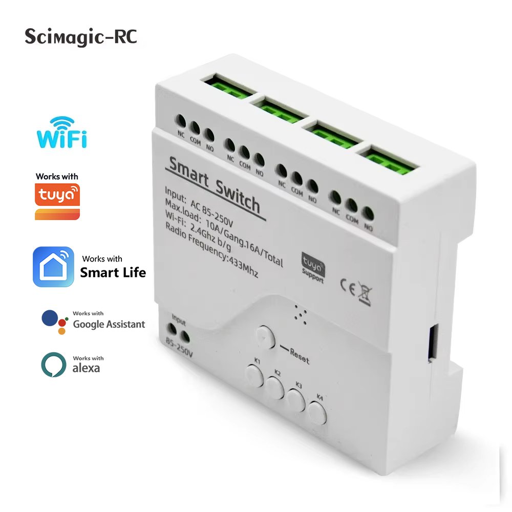 Home Automation Technology - Smart Switch 4CH Relay Module Home