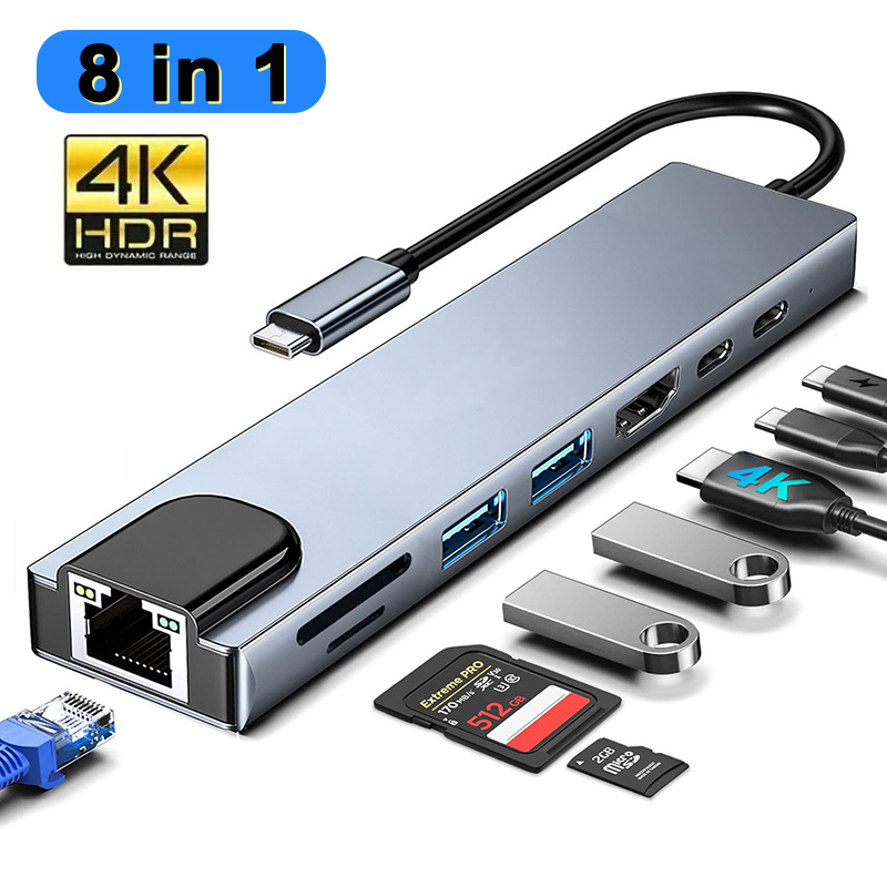 8 In 1 USB Type C Hub for MacB - Home Assistant Sd 评论和价格