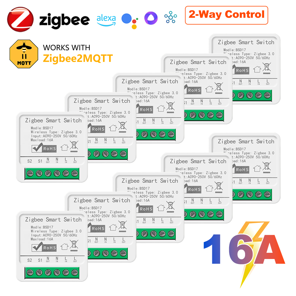 16A ZigBee3.0 Smart Light Swit - Smart Home Automation Diy 评论和价格