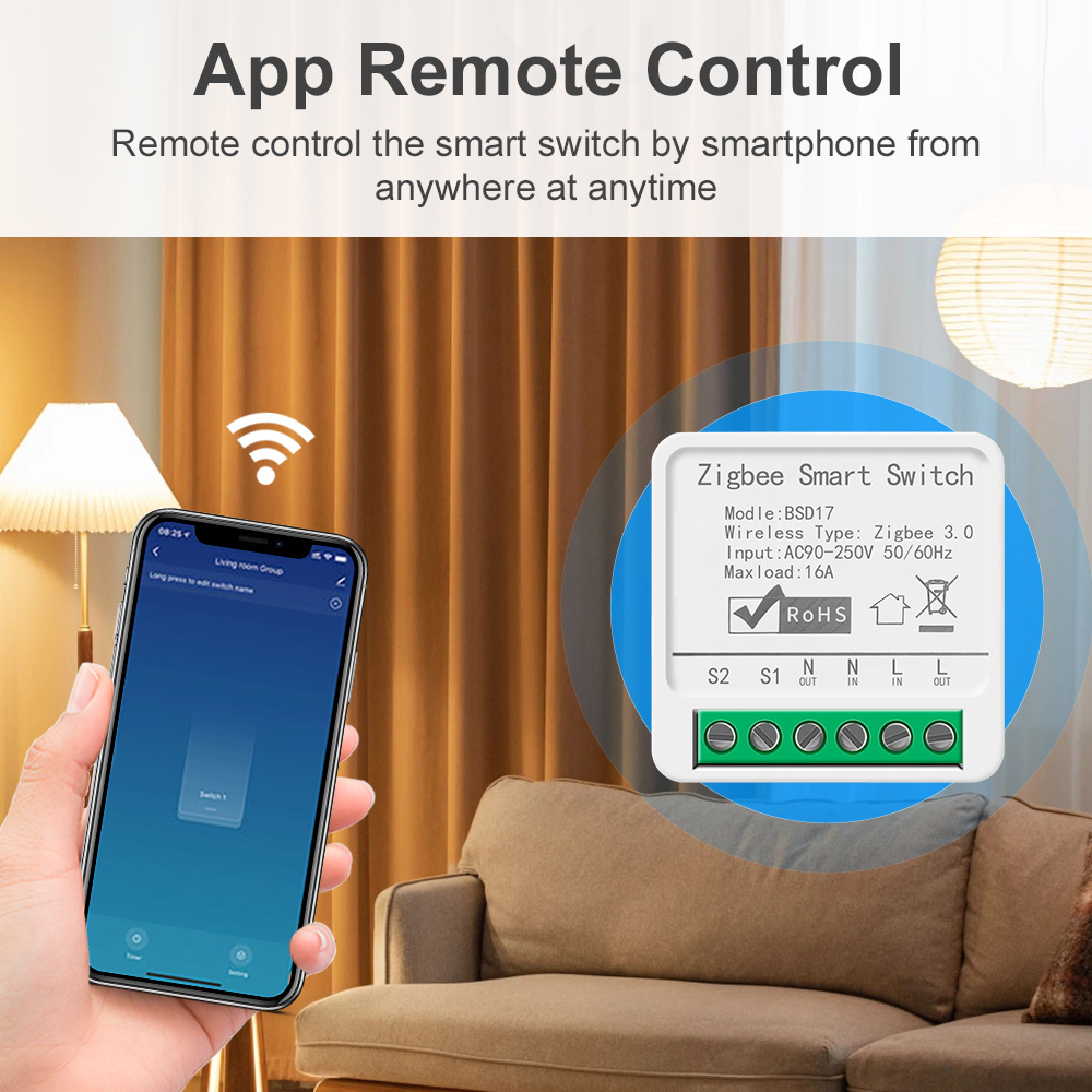 16A ZigBee3.0 Smart Light Swit - Smart Home Automation Diy 评论和价格