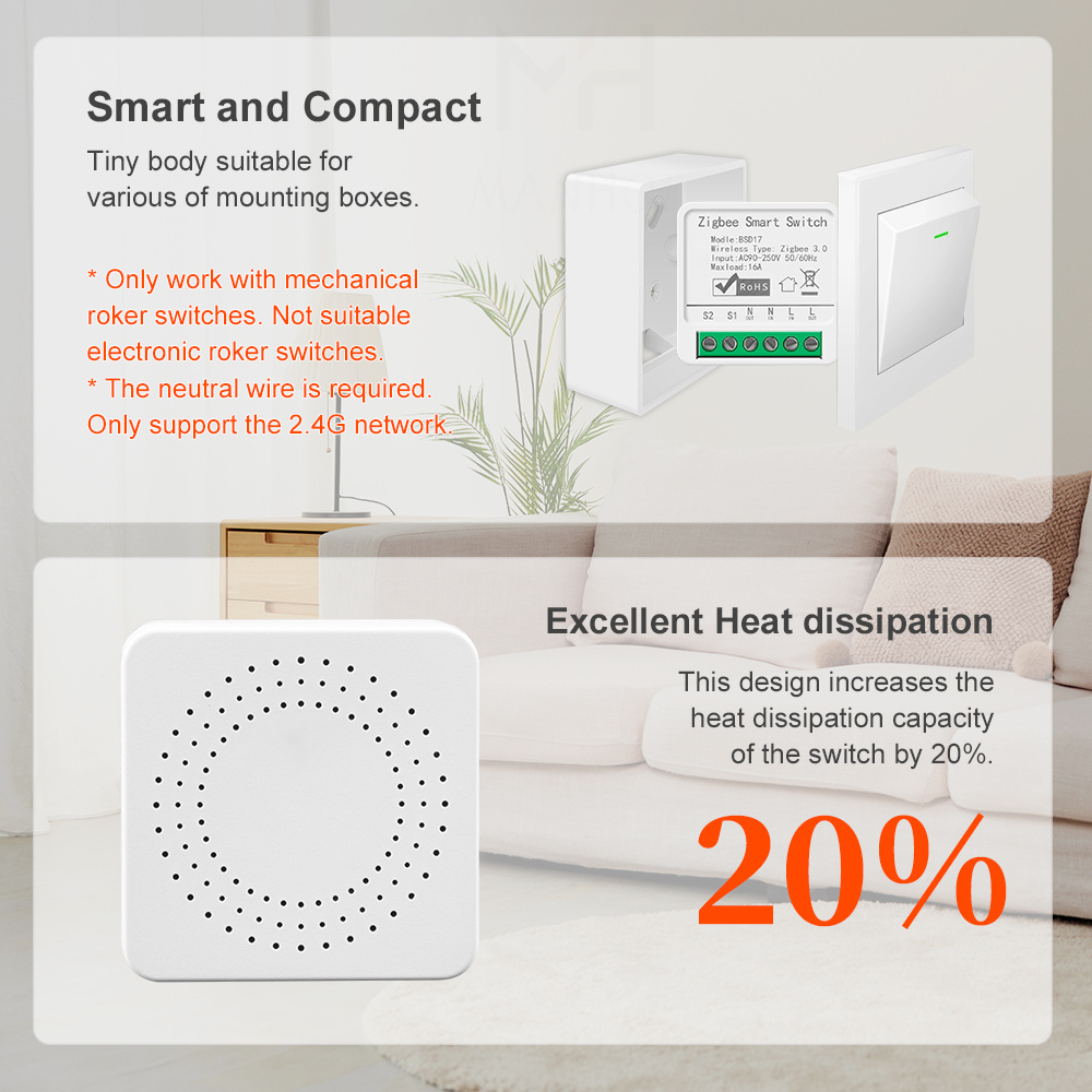 16A ZigBee3.0 Smart Light Swit - Smart Home Automation Diy 评论和价格