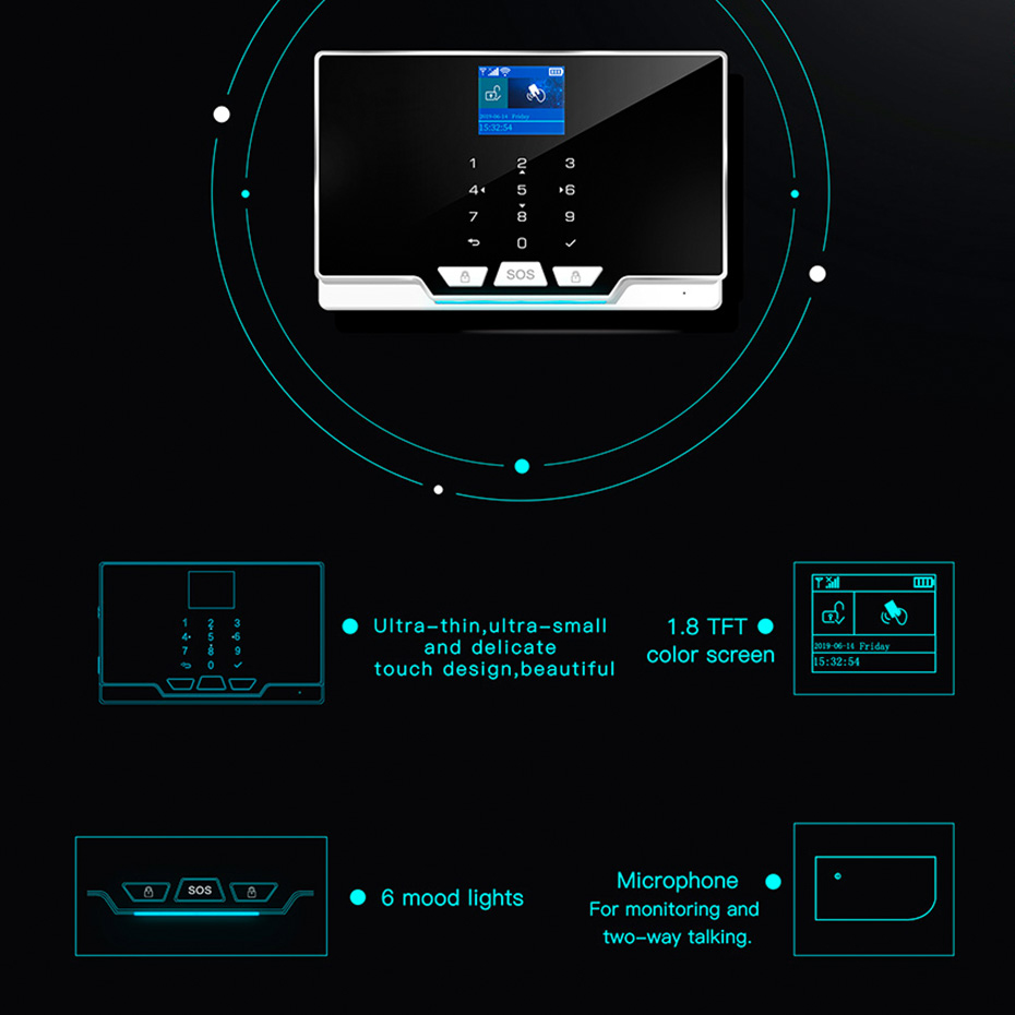 KERUI 433MHz DIY Alarm Kit G20 - Home Automation Diy Kit 评论和价格