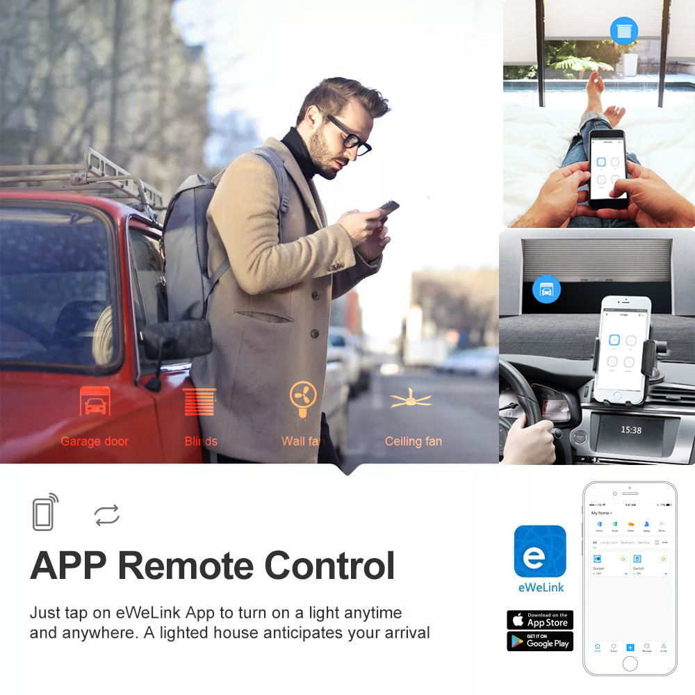 4CH EWelink Smart WiFi Relay S - Home Automation Technology 评论和价格